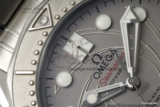 0521 Unisex Seamaster 300M 007 Platinum VSF 1:1 Best Edition Gray Dial on SS Bracelet A 7826